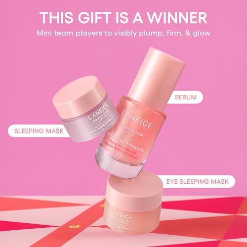 Laneige Skincare & Lip Care Holiday Gift Sets – Lip Mask, Water Bank, Lip Glowy Balm – Beauty Essentials for Gifting & Self-Care