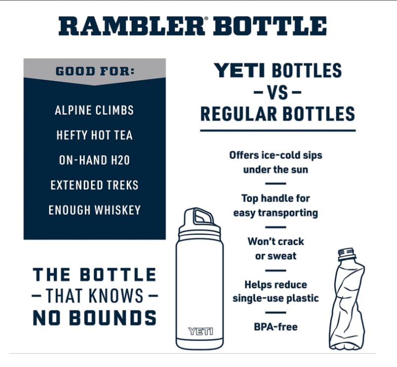 YETI Rambler 18 oz Bottle, Vacuum Insulated, Stainless Steel with Chug Cap, Sandstone Pink