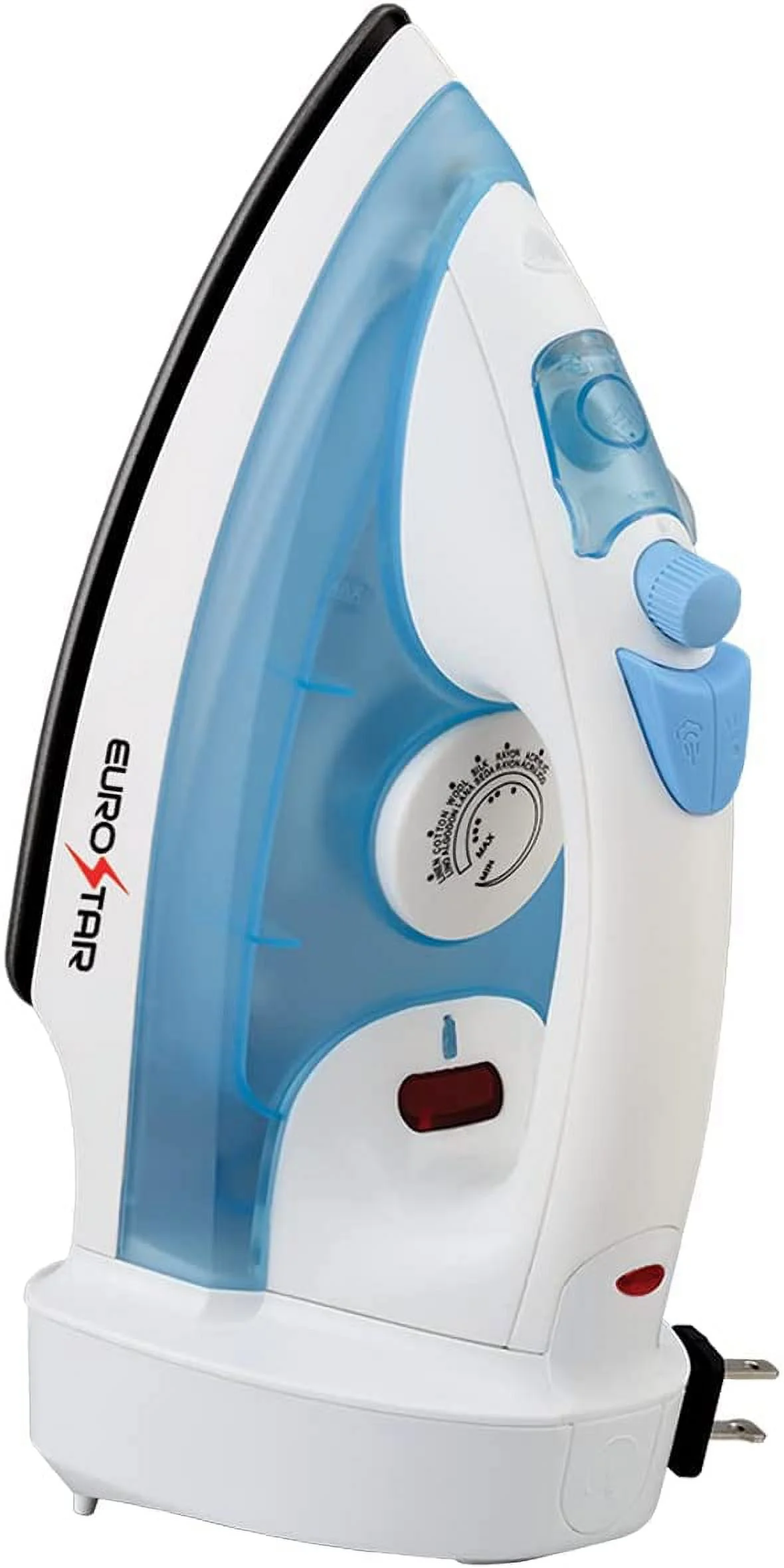 EUROSTAR IRC555XBL Spray, Steam Iron with Cord Reel With Auto Shut-Off, White