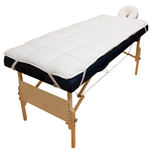 Body Linen Abundance Deluxe Quilted Fleece Massage Table Pad Set. Includes Face Cradle Cover & Table Pad. Microfiber Fleece is Lint Free, Super Soft & Cushy.