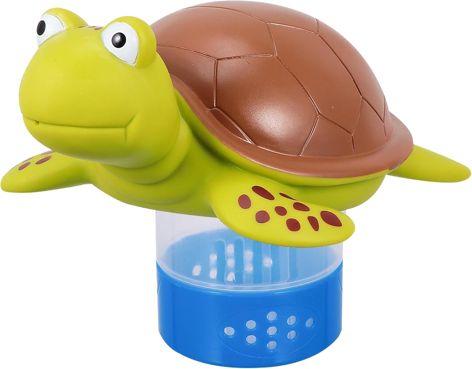 Chlorine Floater, Animal Pool Chlorine Dispenser for Chemical Tablets Fits 3 Inch Tabs Bromine Chlorine Holder(Turtle) for Large and Small Pools, Hot Tub, Spa