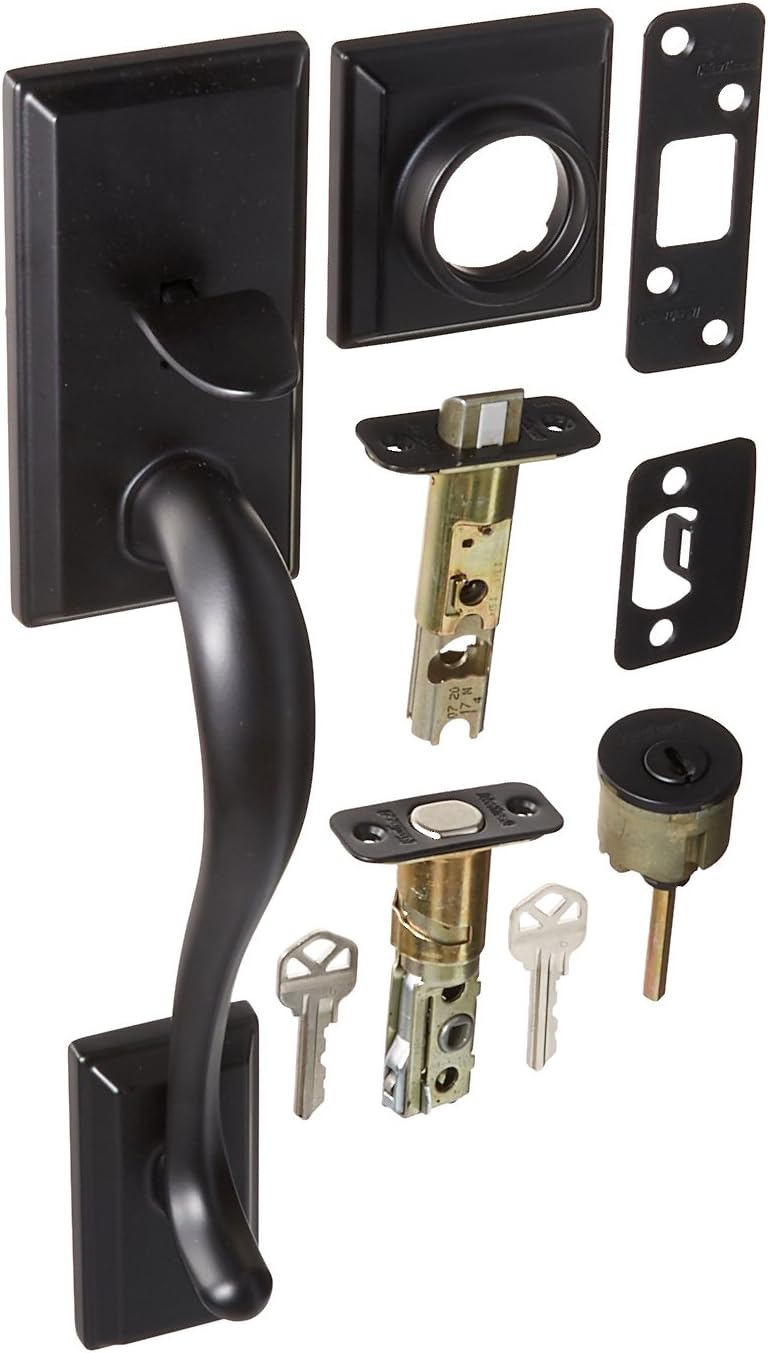 Kwikset 800HELIP-514 Hawthorne Single Cylinder Exterior Handleset Iron Black Finish