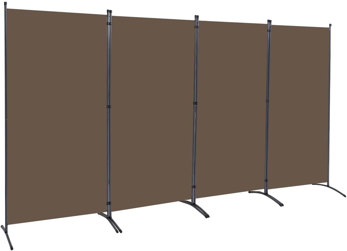 JVVMNJLK Indoor Room Divider, Portable Office Divider Room Divider Wall Divider Screen 4 Panel, Folding Partition Privacy Screen Walls Dividers for Room Separator 136
