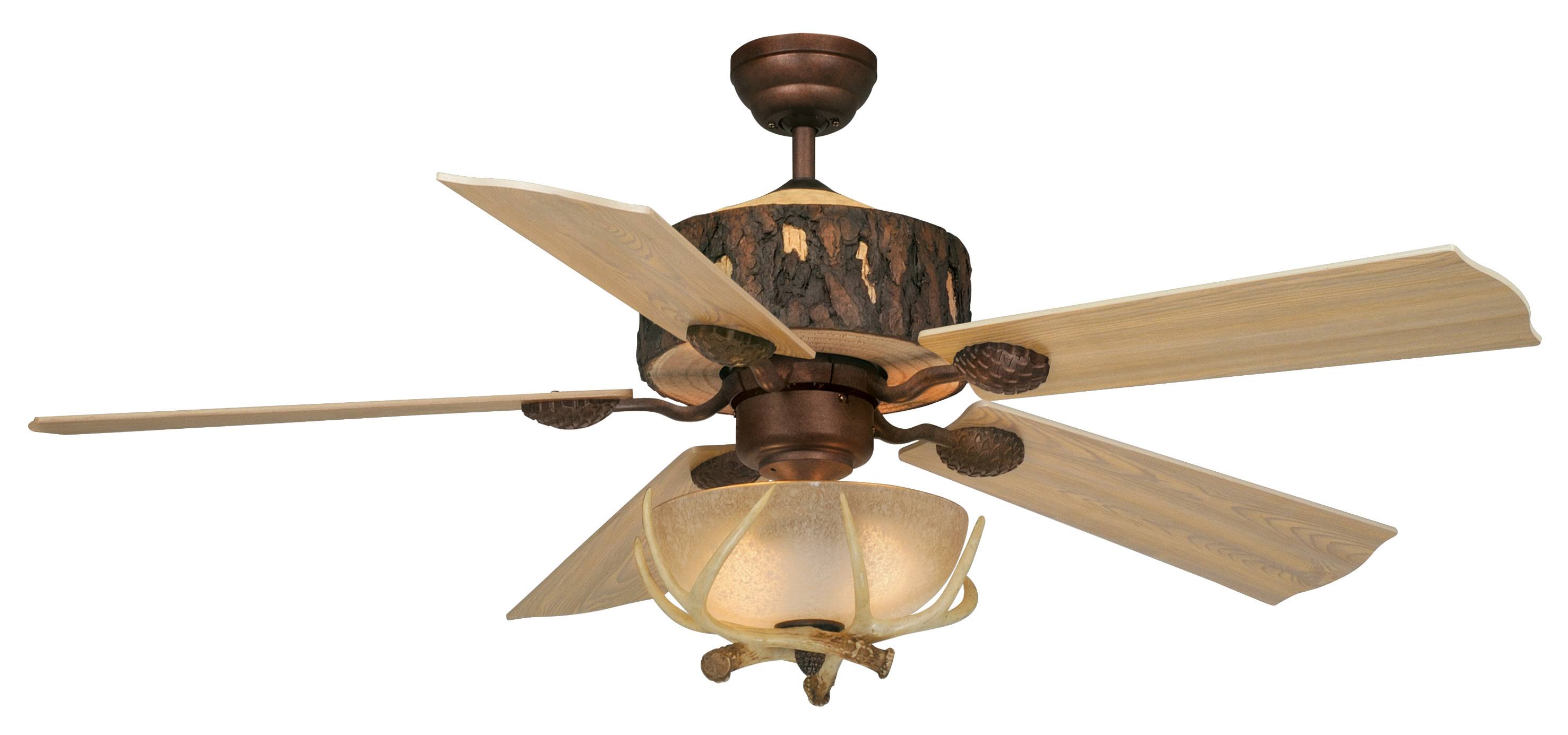 Vaxcel Lighting Log Cabin 52x22 Ceiling Fan - Reversible Weathered Patina