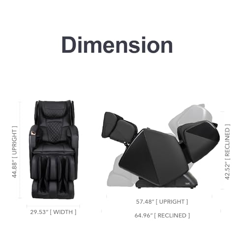 Titan Osaki OS-Soho II | Brown | Massage Chair | J-Track 4D Massage | Smart Computer Body Scanning | Zero Gravity Reclining | Space Saving | Foot Roller | Calf Heating