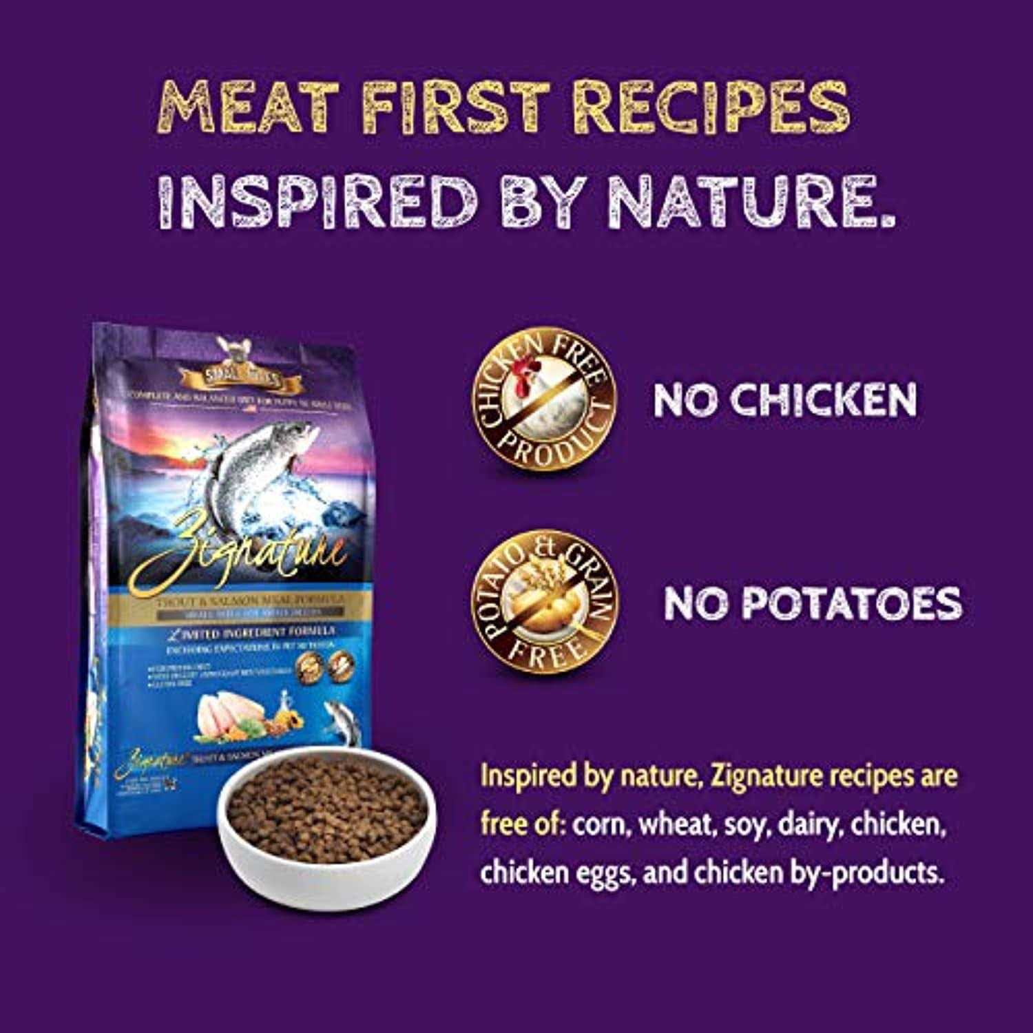 Zignature Dry Dog Food Trout & Salmon Formula Small Bites - Pet Supplies online store