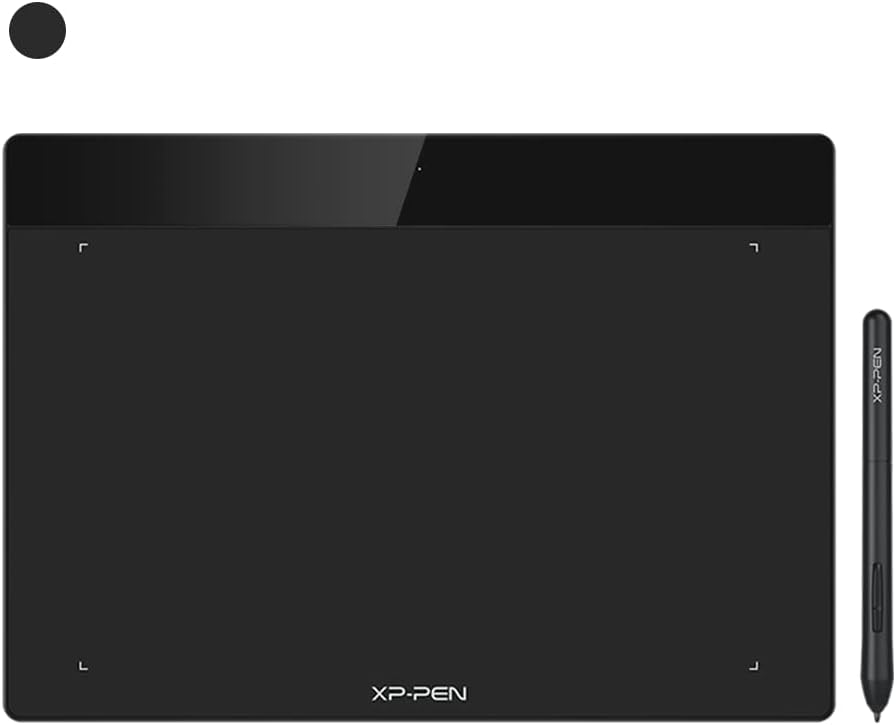 XP-PEN Deco Fun L Graphic Drawing Tablets 10x6 Inches Digital Drawing Pad Art Tablet with 8192 Levels of Pressure Battery-Free Stylus for Digital Drawing, Animation, Online Teaching(Black) Pack of 2