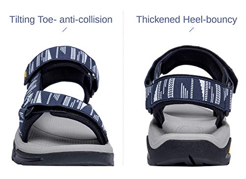 CAMEL CROWN Mens Waterproof Hiking Sandals with Arch Support Open Toe Summer Outdoor Beach Water Comfortable Sport Sandals