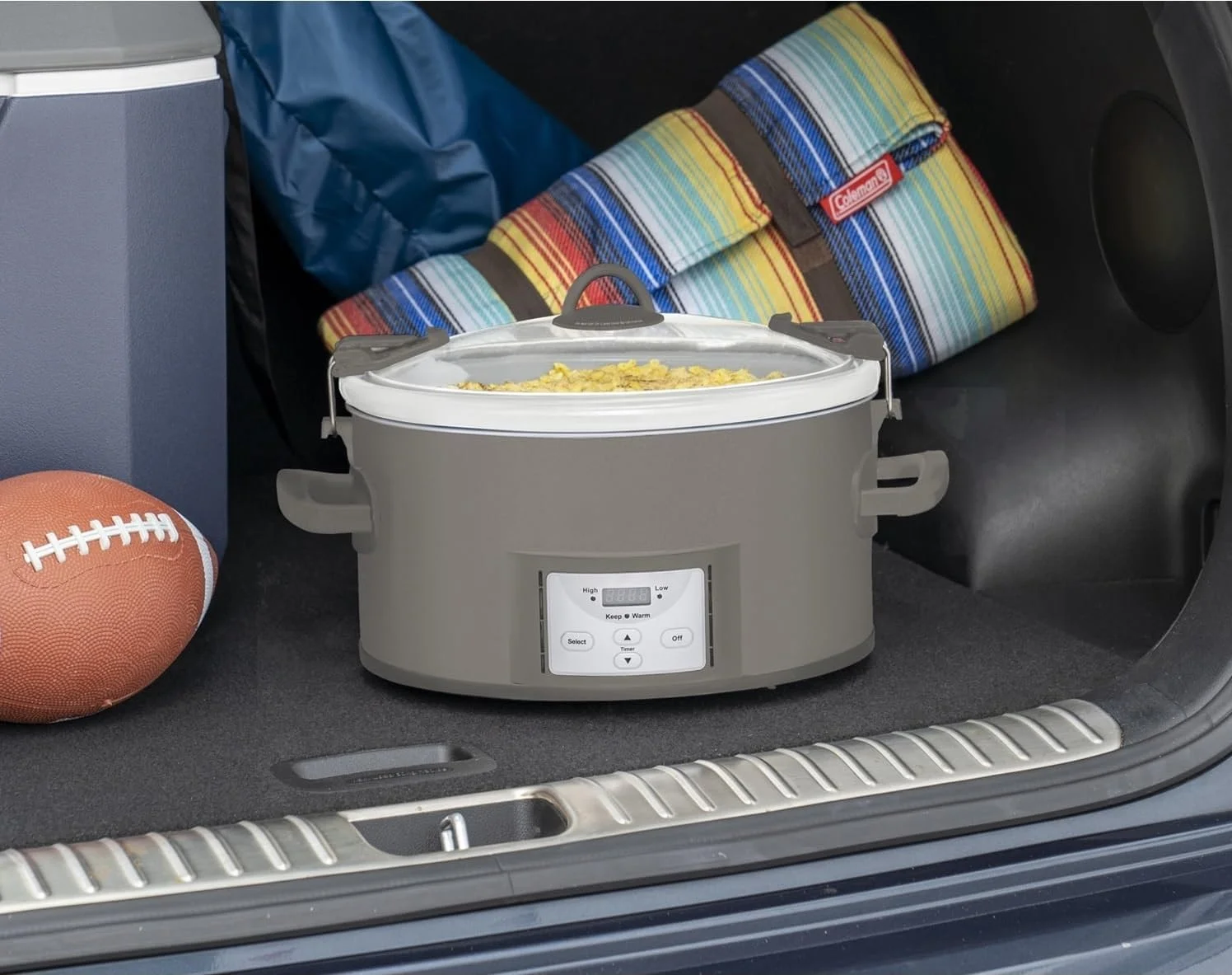 7-Quart Cook and Carry Programmable Slow Cooker, Grey