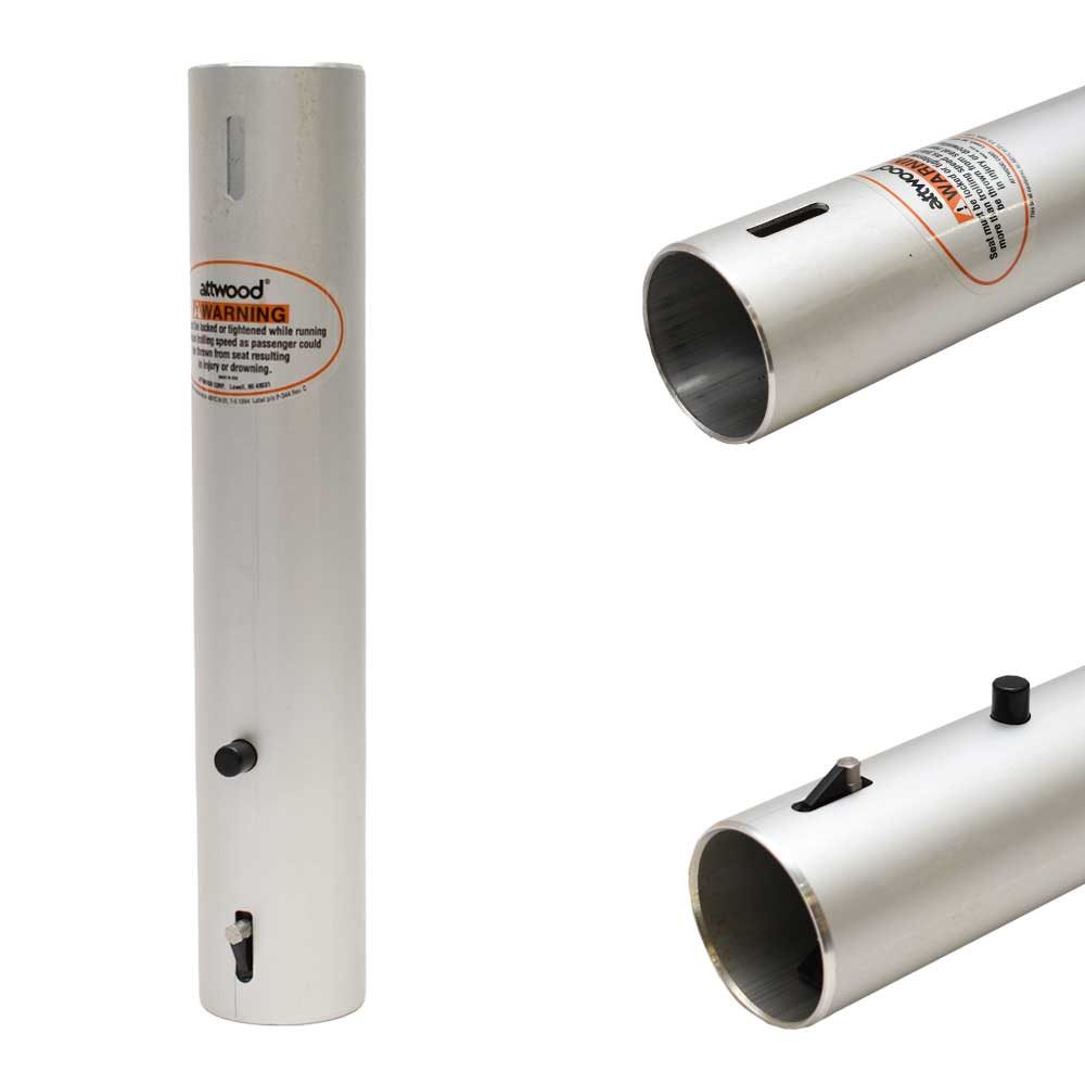 Attwood Boat Seat Post 238213-1 | Aluminum 13 Inch Snap Lock Socket
