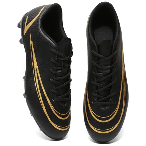 Men's Soccer Cleats Firm Ground Soccer Shoes Professional Athletic Football Shoes Indoor Outdoor Turf Training Sneakers