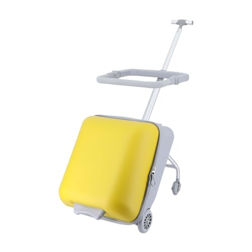 Ride on Suitcase for Kids,Kid Suitcase,20 inch Hardside Kids Luggage Ride on Expandable Luggage with Spinner Wheels, Mom Suitcase with Seat Design, Toddler Hard Luggage with Guardrail 1 Set