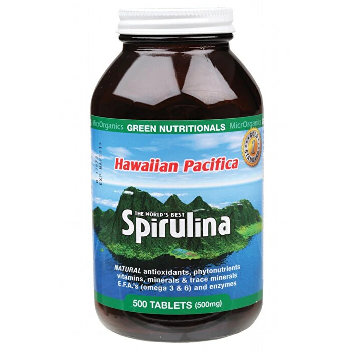 Green Nutritionals Hawaiian Pacifica Spirulina 500mg 500t