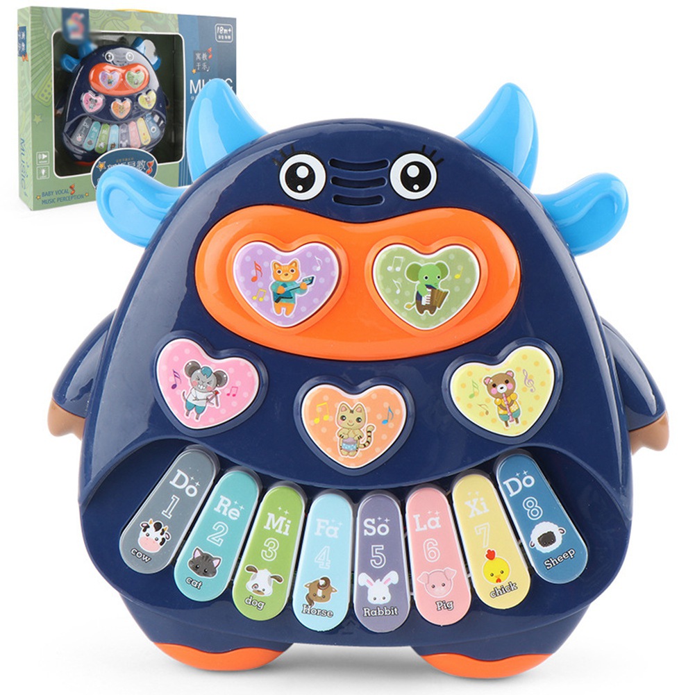 Baby Musical Toys Toddler Piano Keyboard with Song & Light Infant Drum Set Learning Toys for Babies 0 6 12 Months Gift,Girls Boys Age 1 2 3 Years Old Play