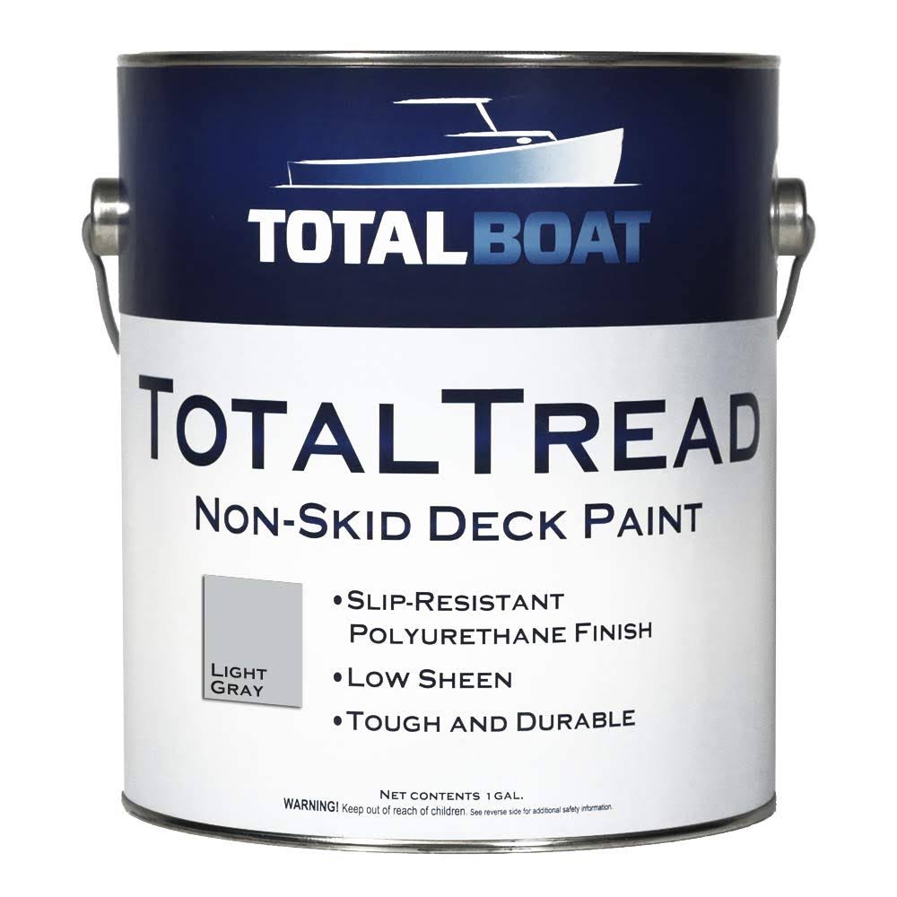 TotalBoat TotalTread Non-Skid Deck Paint Gallon Light Gray