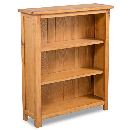 3-Tier Bookcase, Wooden Country Style Bookshel, Storage Shelves,Display Shelves,Open Bookshelves, Suitable for a Variety of Environments, 27.6