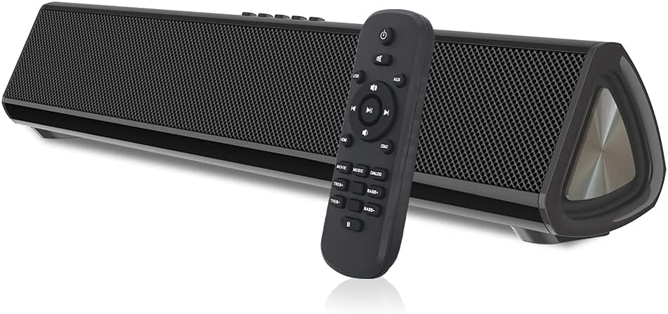 Bluetooth Sound Bar TV/Computer Speakers Wireless Wired SoundBar Home Theater Soundbar Surround Sound Speakers for TV Computer PC Projectors Tablets (S16A（Opt) Pack of 2