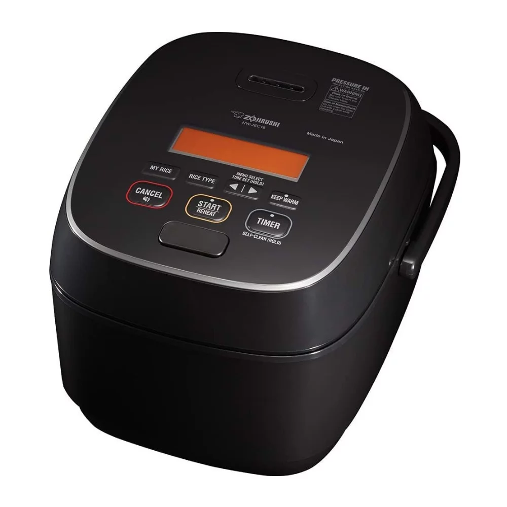 Zojirushi NW-JEC18BA Pressure Induction Heating Rice Cooker with Rice Washing Bowl, and Accessory