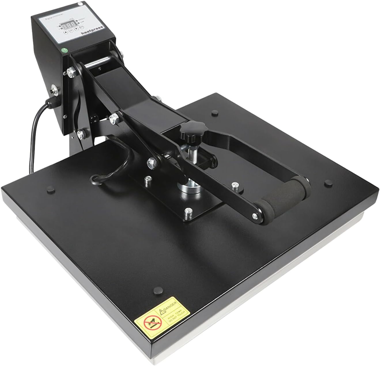 16x20 Inch Auto Open Heat Press Machine with Slide Out Base, Clamshell Heat Press, Digital Clam Heat Press for T Shirts Bags Mouse Pads, Balck