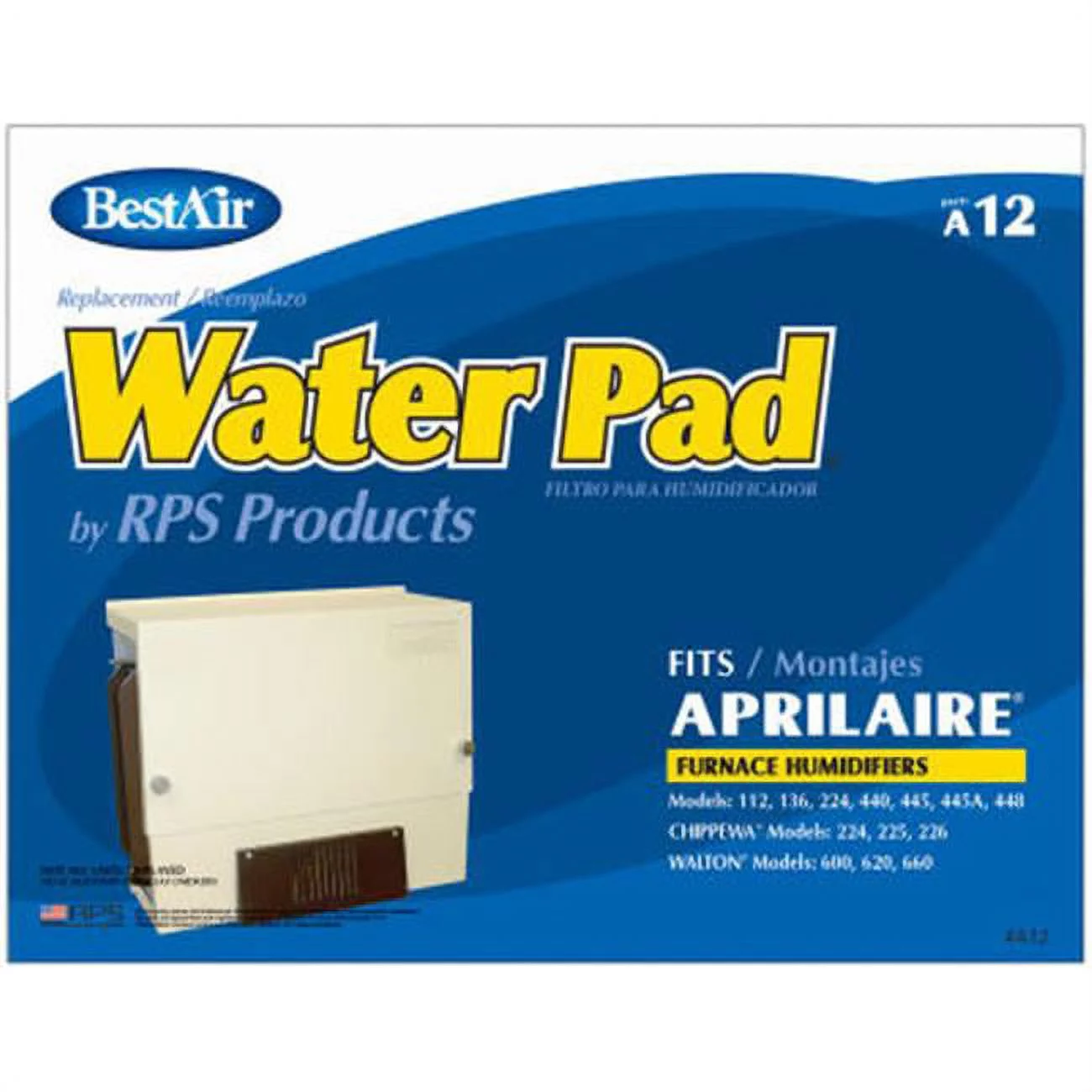 BestAir A12 Furnace Humidifier Water Pad - Aprilaire