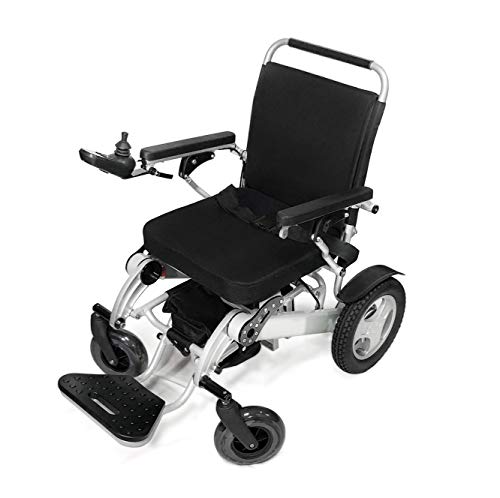 Smart Electric Wheelchair Premium Grade Heavy Duty Lightweight Foldable Power Wheelchair for Adults (Black)