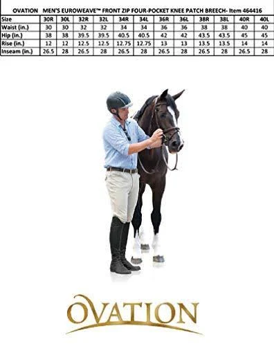Ovation Euroweave Knee Patch Mens Breech