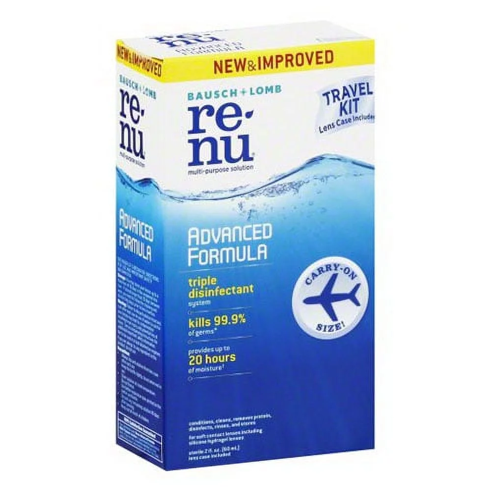 Bausch And Lomb Renu Advanced Formula Travel Pack Multipurpose Solution, 2 Oz, 6 Pack