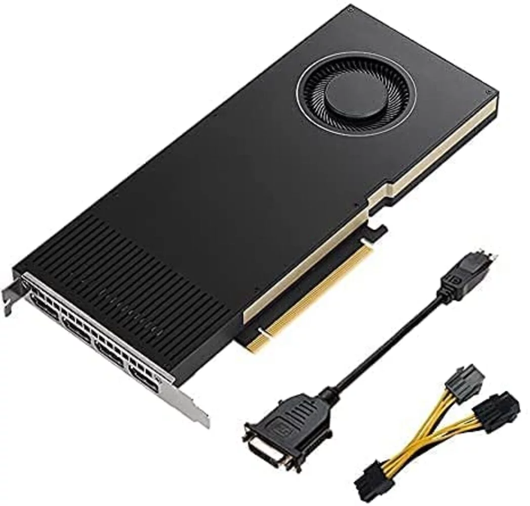 PNY NVIDIA RTX A4000 Graphics Card - 16 GB GDDR6 - 256 Bit bus width - PCI Express 4.0 x16 - DisplayPort - Bulk Version (accessories included with full warranty)