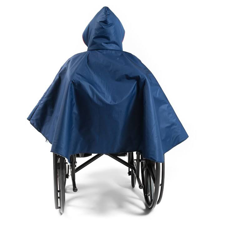 Careactive Wheelchair Winter Poncho, Navy