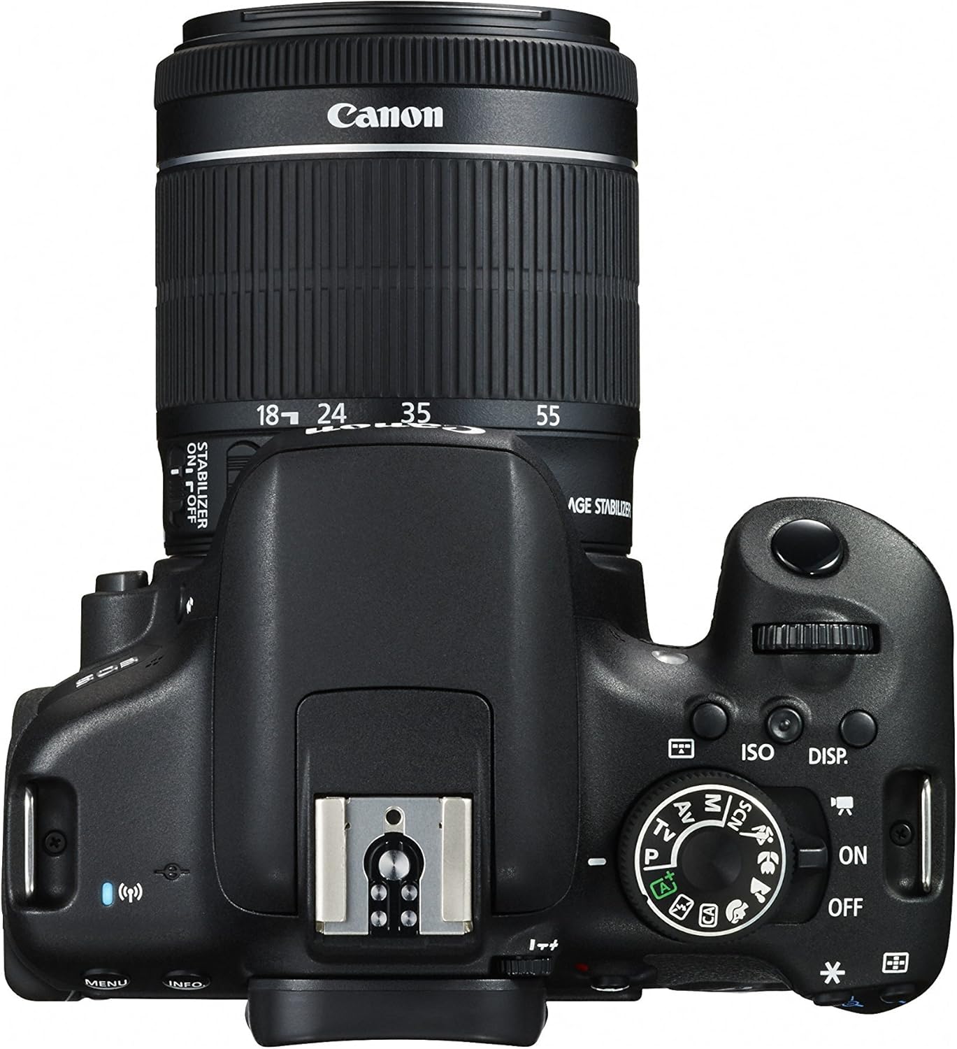Canon EOS Rebel T6i Digital SLR with EF-S 18-55mm IS STM Lens - Wi-Fi Enabled (Renewed) With 2 Year Warranty