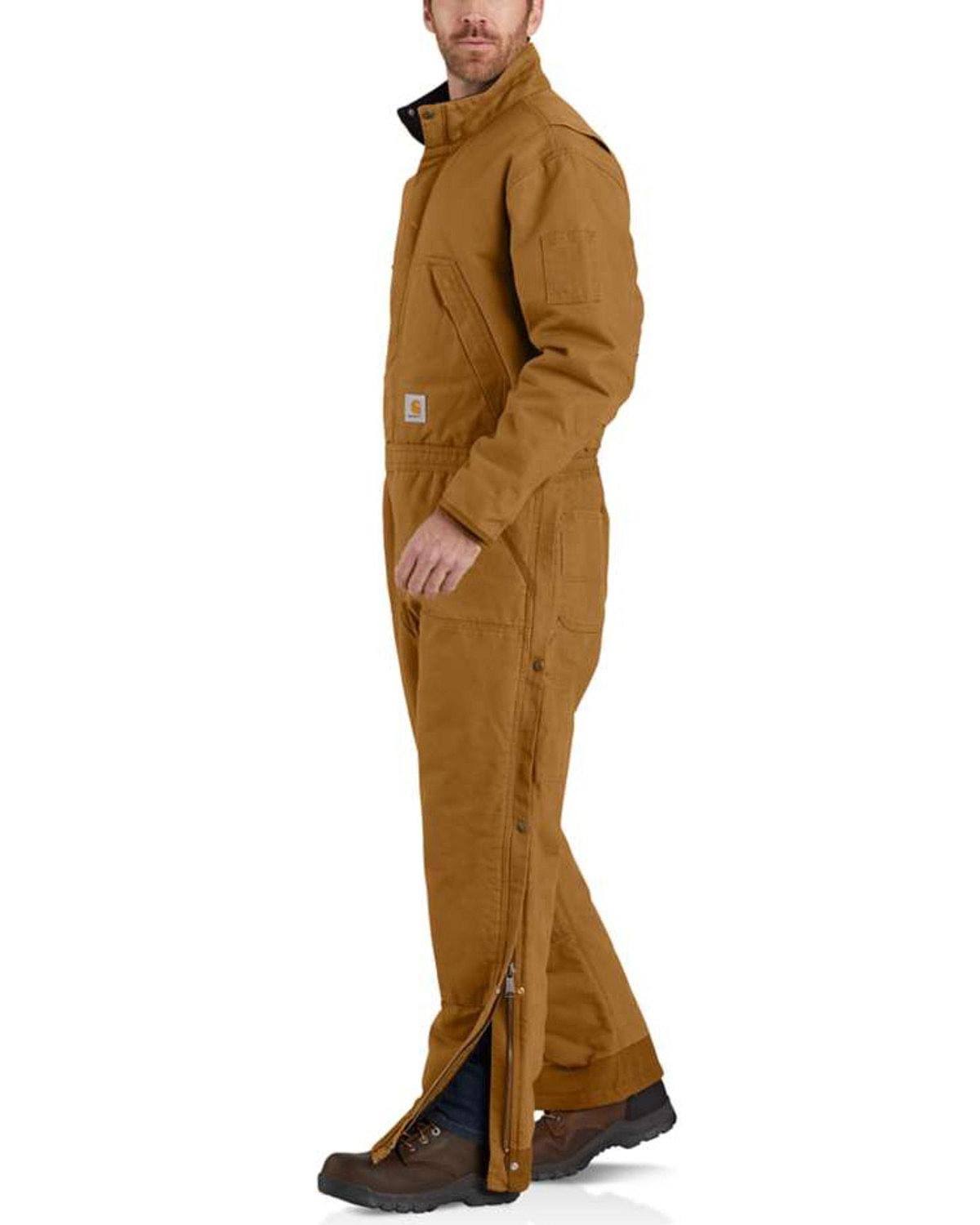Carhartt Washed Duck Insulated Coverall | Brown | Large
