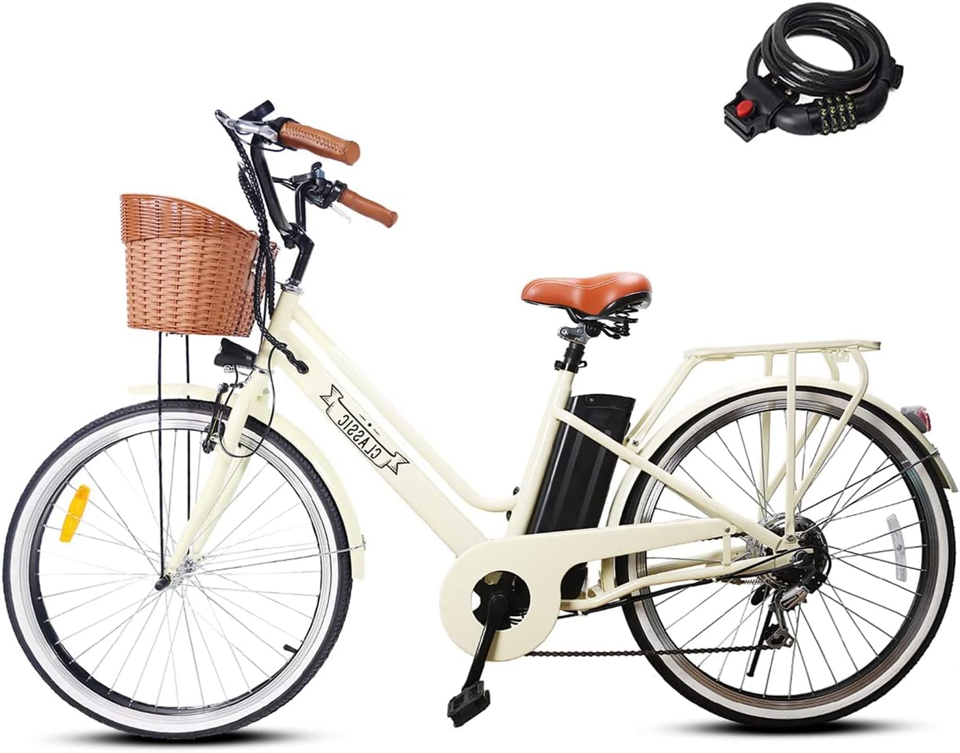 NAKTO Electric Bike for Adult Electric Bicycle 350W Ebike 18-22MPH 45-60 Miles 26