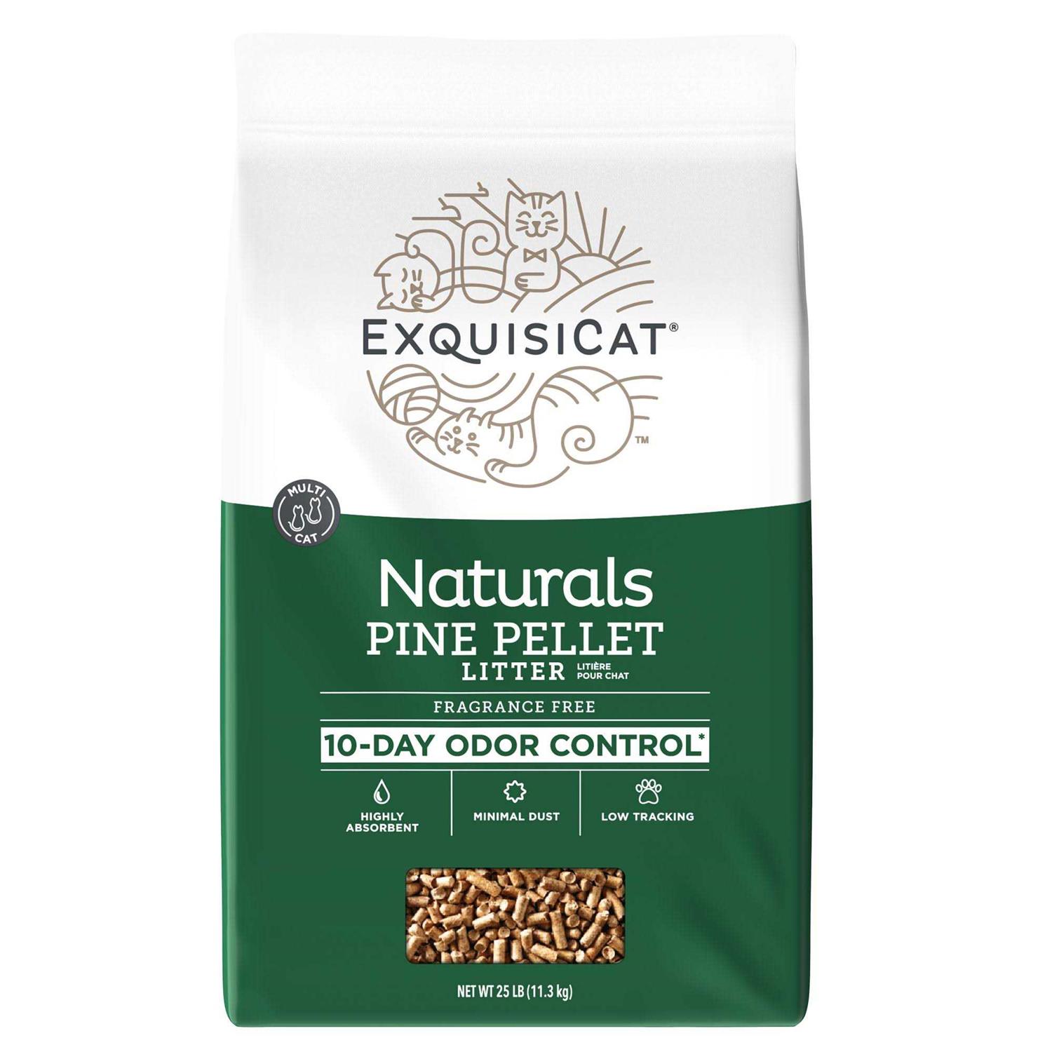ExquisiCat Naturals Pine Cat Litter - Pet Supplies online store