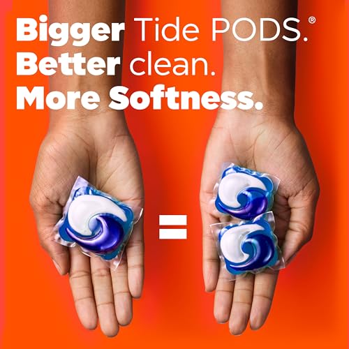 Tide Power PODS Plus Ultra OXI White and Bright Laundry Detergent, 45 Count, Advanced Stain Removal and Whitening Power