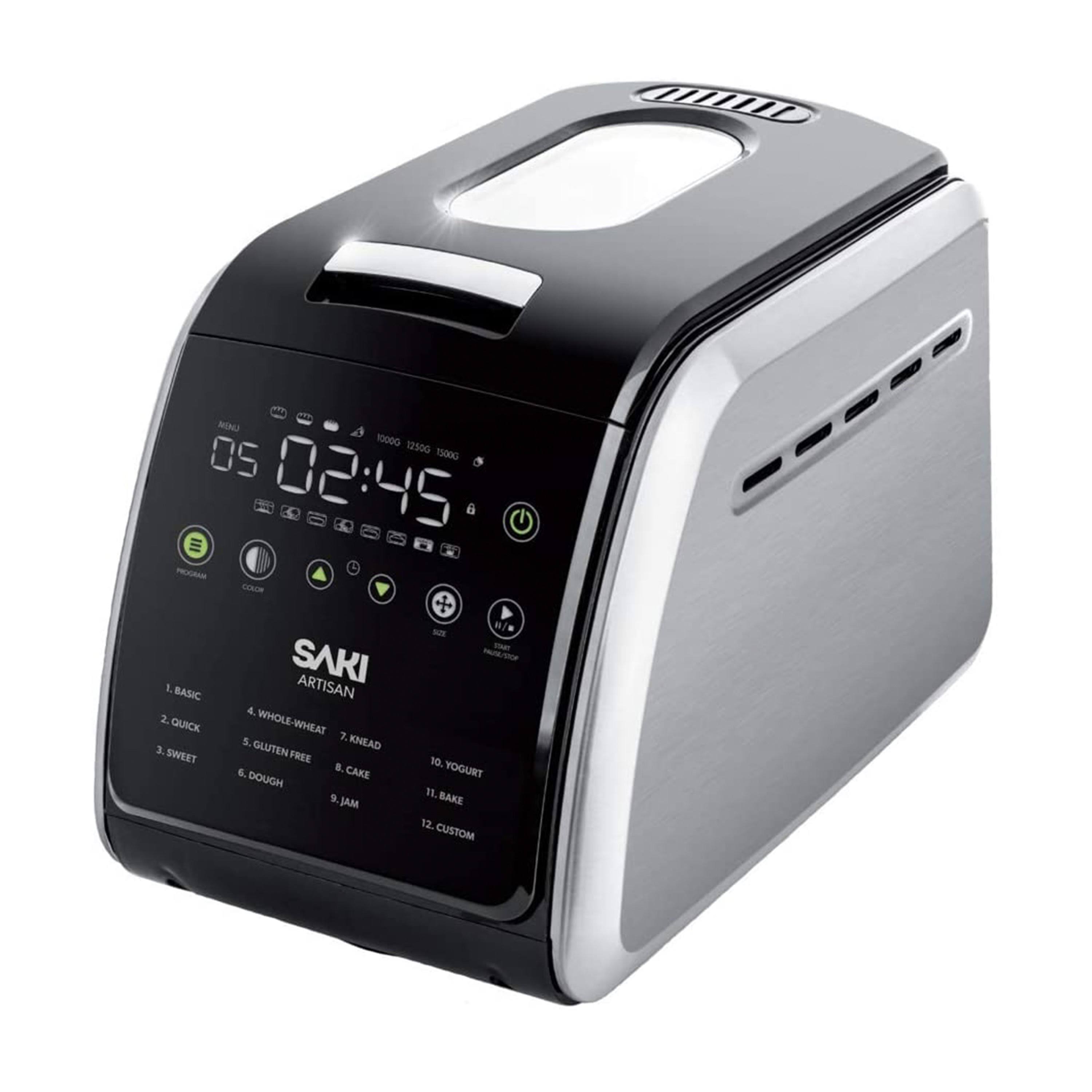 Saki 12 In 1 Programmable Xl Bread Maker With Nonstick Pan, 3.3 LBS Capacity