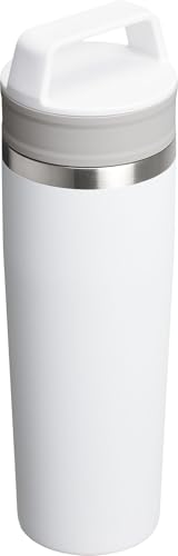 STANLEY Cafe To Go Travel Mug 16 oz | Leakproof Two-Part Drink Through Lid | Tumbler Cup for Coffee, Tea and Drinks | Insulated Stainless Steel Coffee Mug | BPA-Free | Cream Gloss