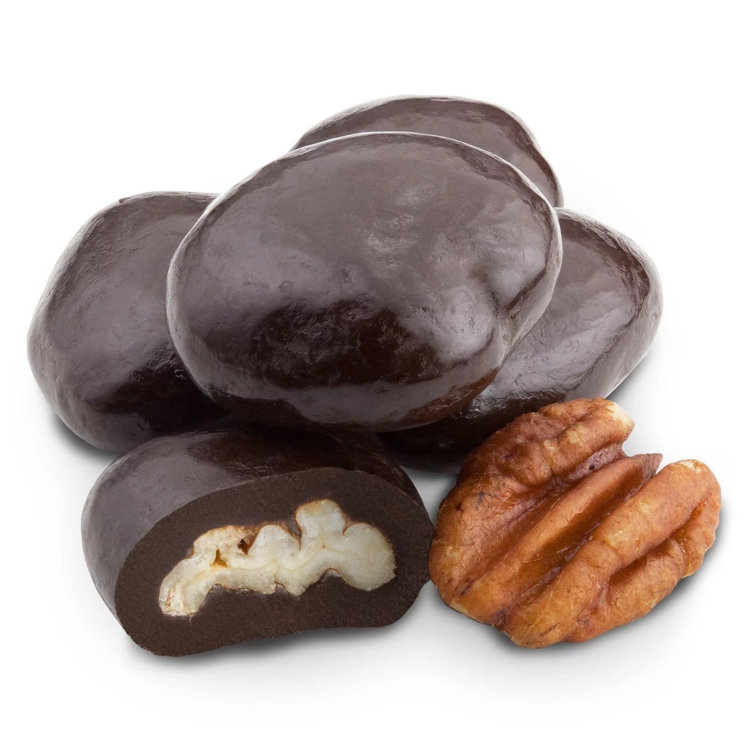 Dark Chocolate Covered Pecans (12 Oz)