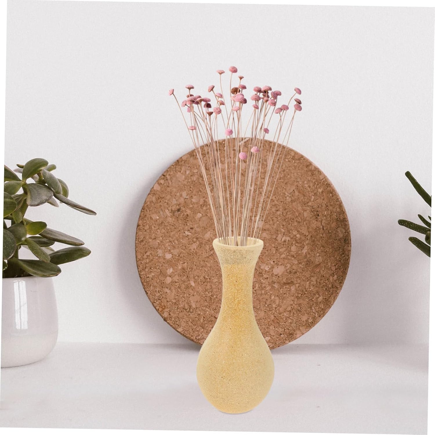 Artibetter Retro Distressed Wooden Vase Flower Vase Vases Decor Drawing DIY Vase Wood Flower Bottle Desk Flower Holder Vase for Office Painting Vase Flower Arrangement Dried Flower Vintage