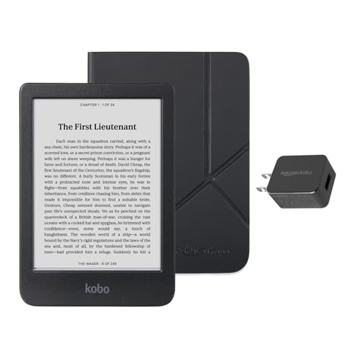 Kobo Clara BW eReader with Case Bundle (Cayenne Red SleepCover, Case Bundle)