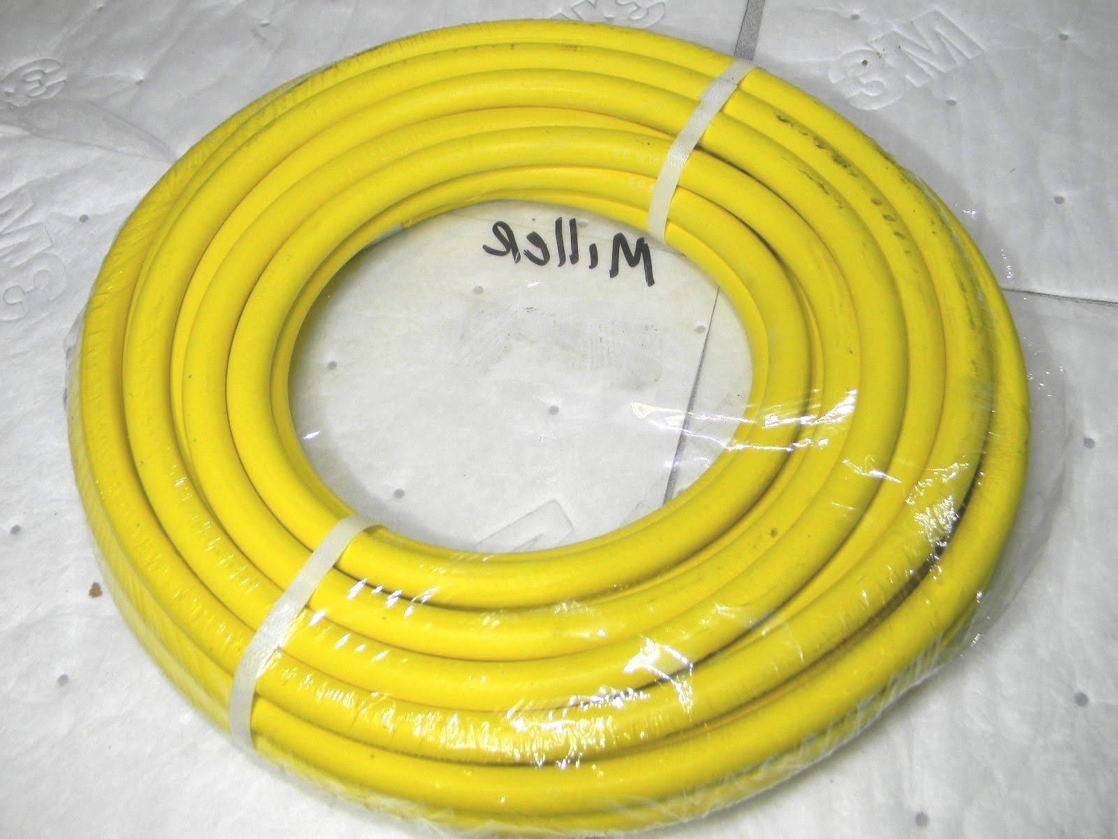 Continental ContiTech Gorilla Yellow Nitrile Rubber Multipurpose Industrial Hose ASSEMBLY, 1/4x22 NPT Male 20132763