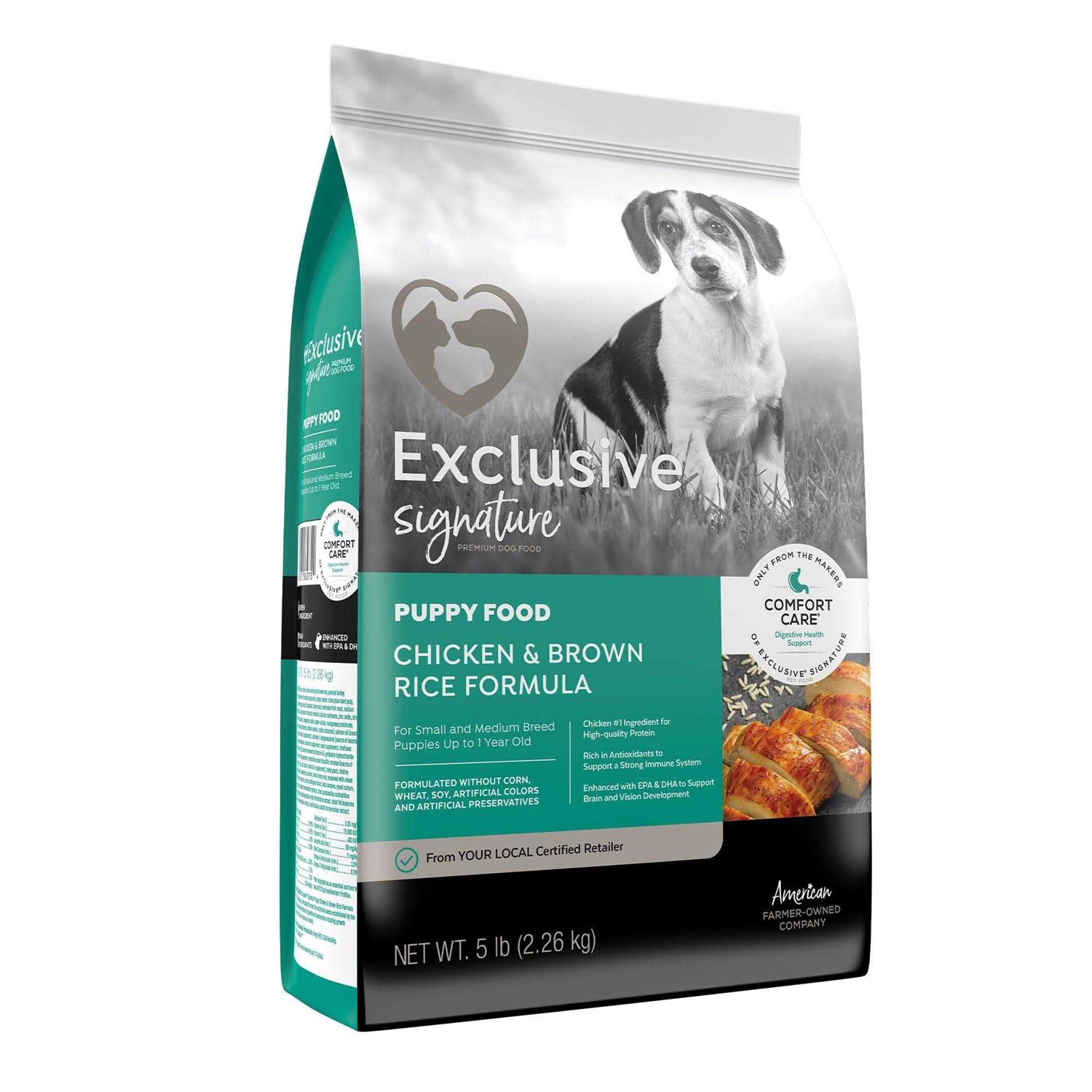 Exclusive Signature Chicken & Brown Rice Puppy Food - Pet Supplies online store