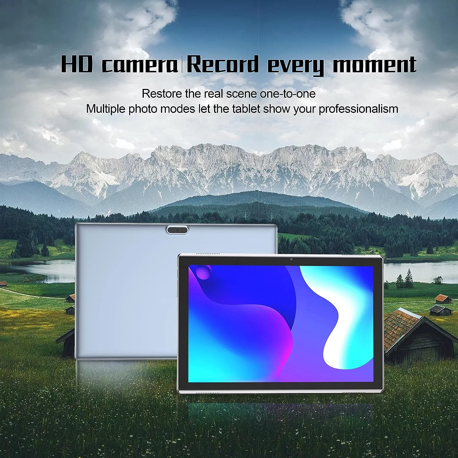 10 Inch Tablet, Google Android 11 Tablet, Quad-Core Processor Tableta Computer with 32GB ROM 2GB RAM 8MP Camera WiFi BT 10.1 in HD Display, 6000mAh Long Battery Life Tablet.