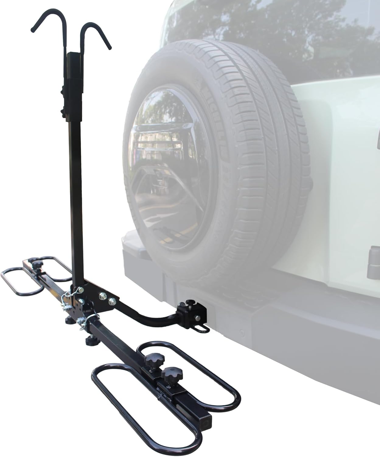 Hitch Mount Bike Rack,2-Bike Rack Smart Tilting 154 lbs Heavy Weight Capacity for Standard, Fat Tire and Electric Bike, Mount Platform Style for Cars Trucks SUVs Minivans(2-inch Receiver)