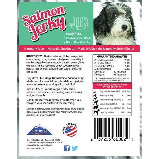 Blue Ridge Naturals Alaskan Salmon Jerky - Pet Supplies online store