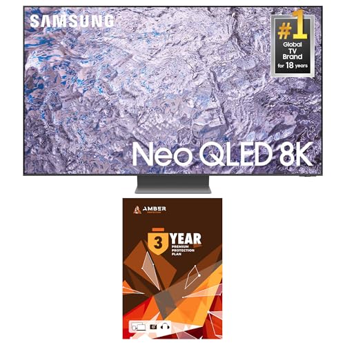 SAMSUNG QN65QN800CFXZA 65 Inch Neo QLED 8K Smart TV with Dolby Atmos and 2 Year Amber Protection Plan (2023)