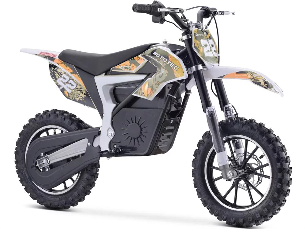 MotoTec 36v 500w Demon Lithium Orange Electric Dirt Bike - Curated Treasures Market