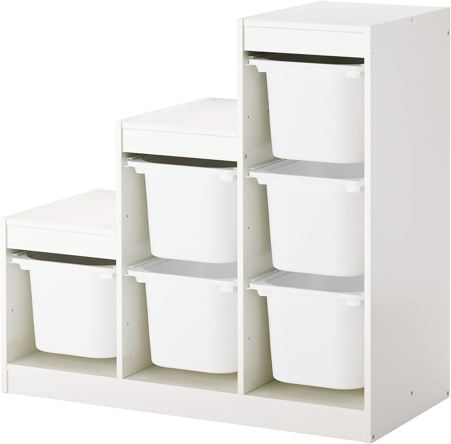 IKEA TROFAST Storage Combination with Boxes, 99x44x94 cm, White