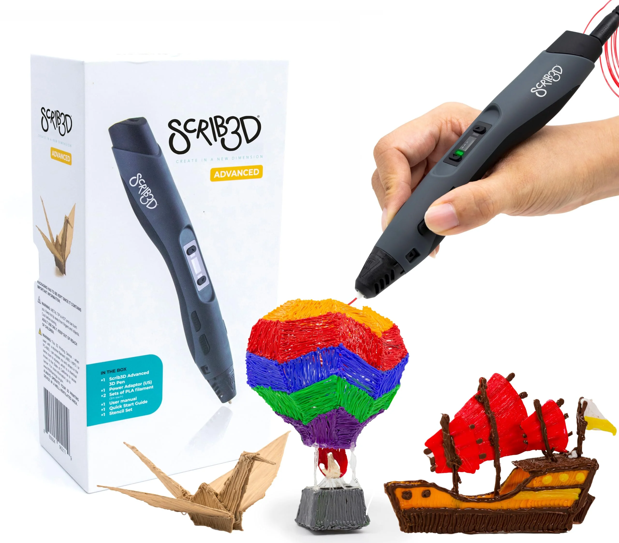 SCRIB3D Advanced 3D Printing Pen with Display