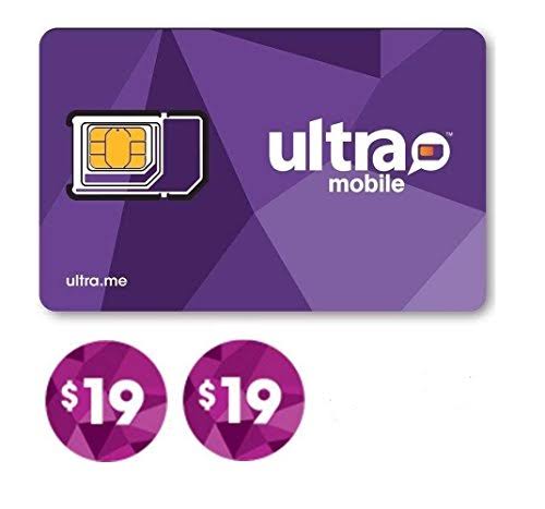 Ultra Mobile Triple Cut SIM Card with 2 Months Unlimited International Plan. Nano / Micro / Standard Ultra Mobile 4G LTE SIM Card Prefunded Preloa