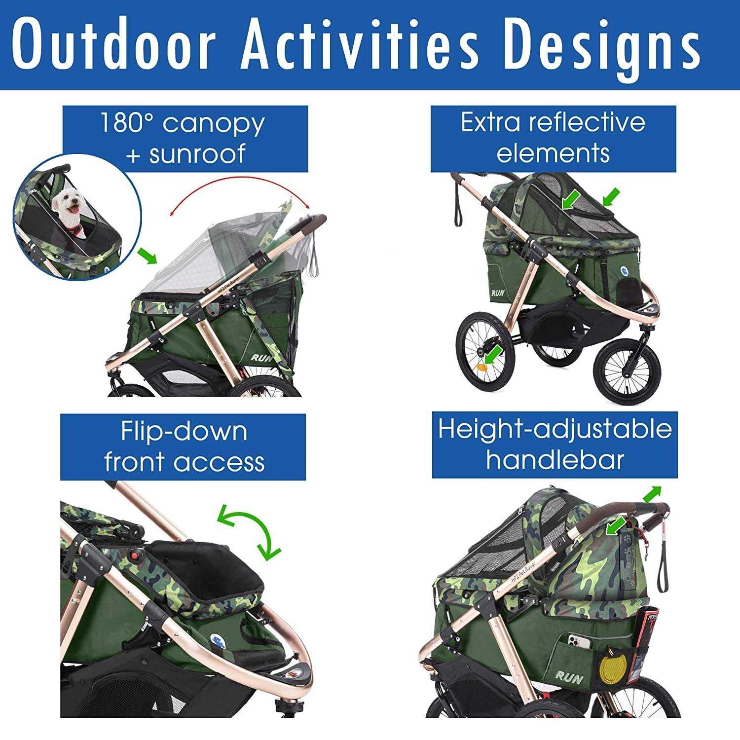 HPZ Pet Rover Run Jogging/Running Stroller - Pet Supplies online store